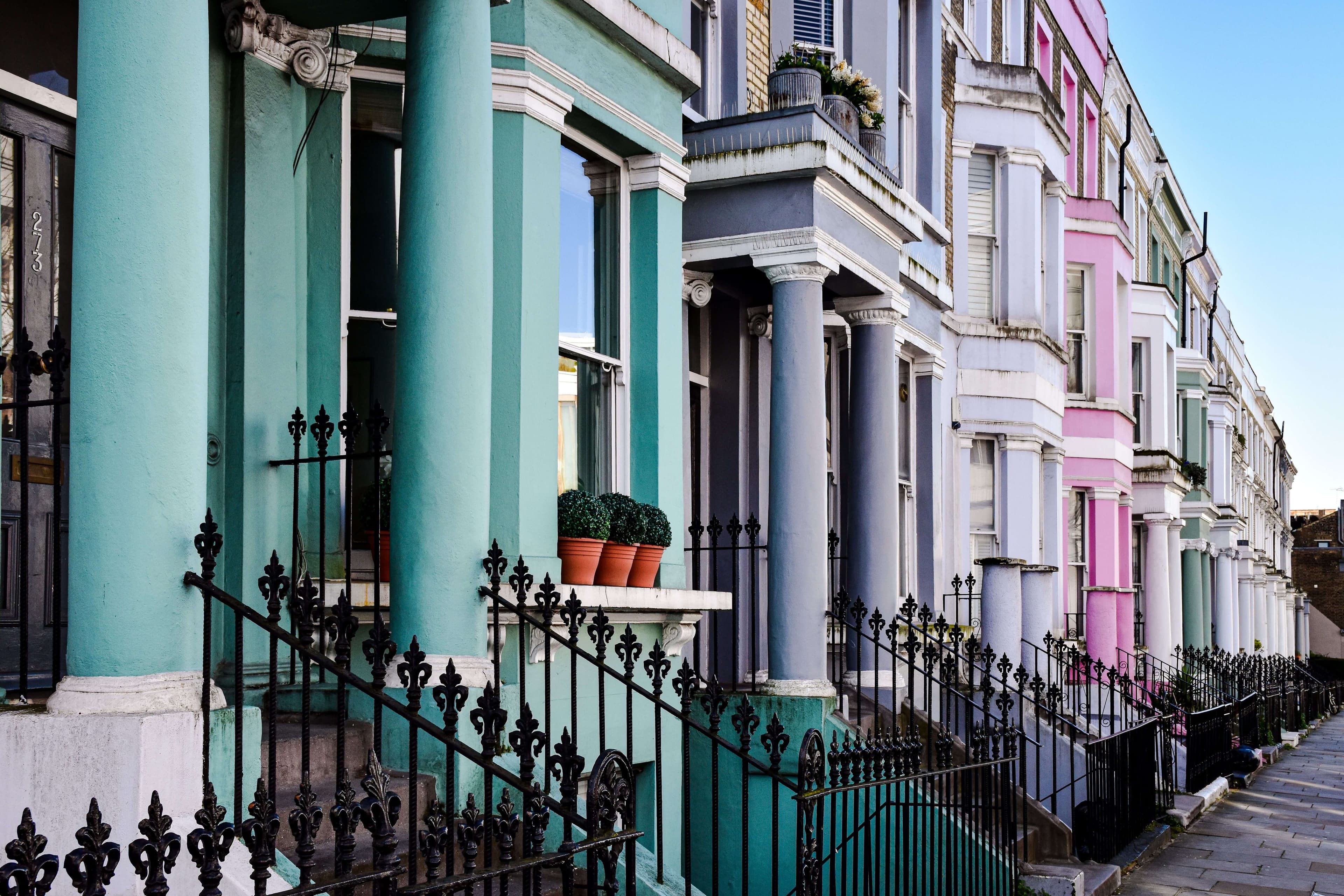 A residential street, every building on it has answers in it.
